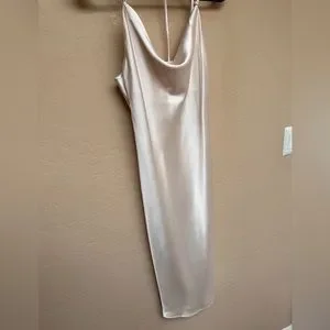 Amazon | Dresses | Amazon Satin Midi Dress Apricot | Poshmark